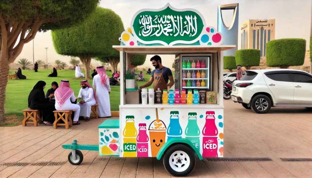 أفضل 32 فكرة مشاريع صغيرة في السعودية تناسب جميع الفئات 2025 عربة متنقلة للمشروبات المثلجة