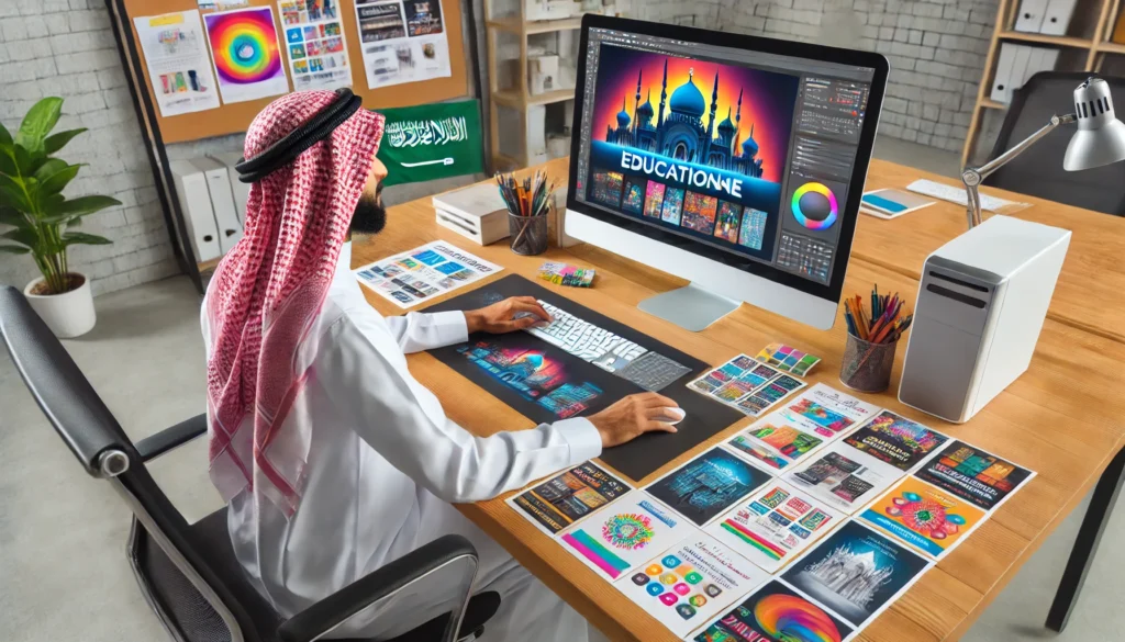 أفضل 32 فكرة مشاريع صغيرة في السعودية تناسب جميع الفئات 2025 مشروع تصميم وإعداد وإنتاج النشرات والمطويات التعليمية