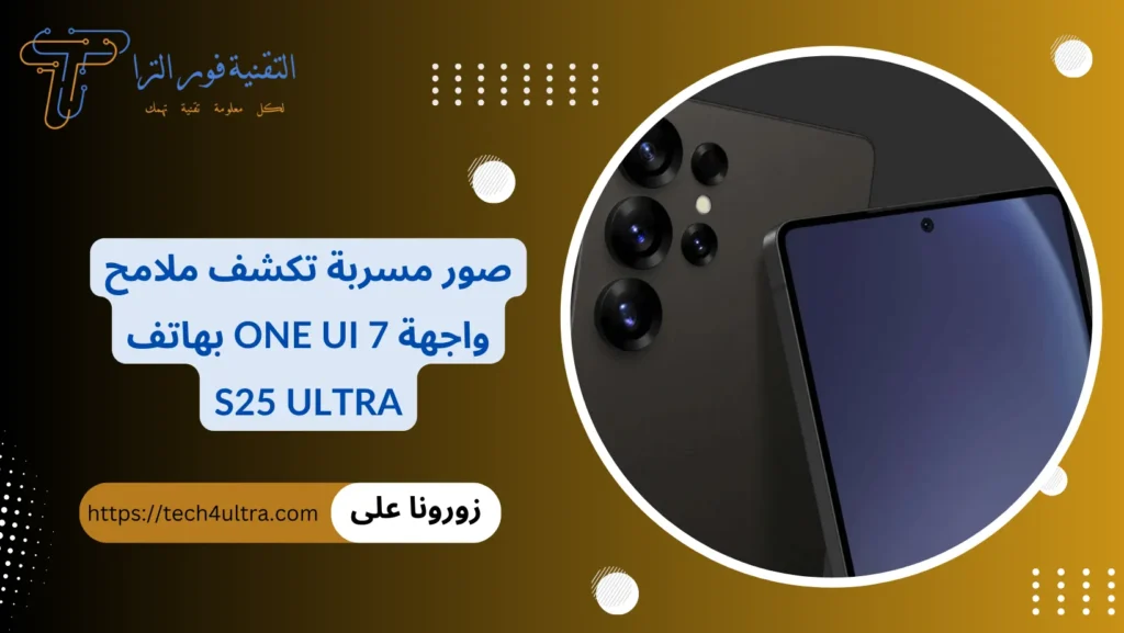 صور مسربة تكشف ملامح واجهة One UI 7 بهاتف S25 Ultra