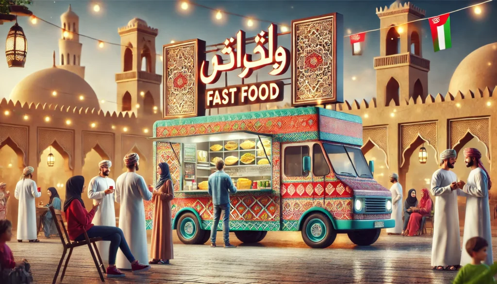 25 فكرة مشروع من أفضل مشاريع مربحة وناجحة في سلطنة عمان 2025 مشروع مطعم متنقل