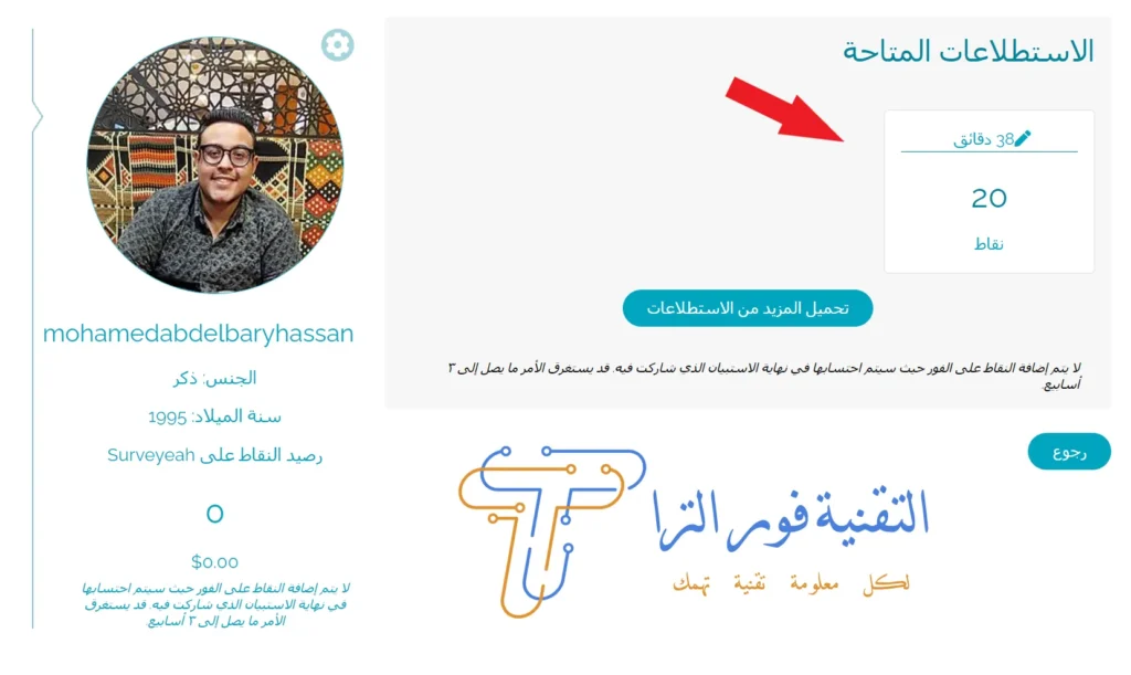 شرح موقع Surveyeah: دليلك للربح من استطلاعات الرأي 2025 Capture2 11zon