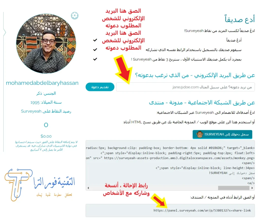 شرح موقع Surveyeah: دليلك للربح من استطلاعات الرأي 2025 Capture4 11zon