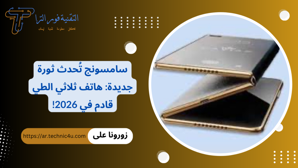 سامسونج تُحدث ثورة جديدة هاتف ثلاثي الطي قادم في 2026!