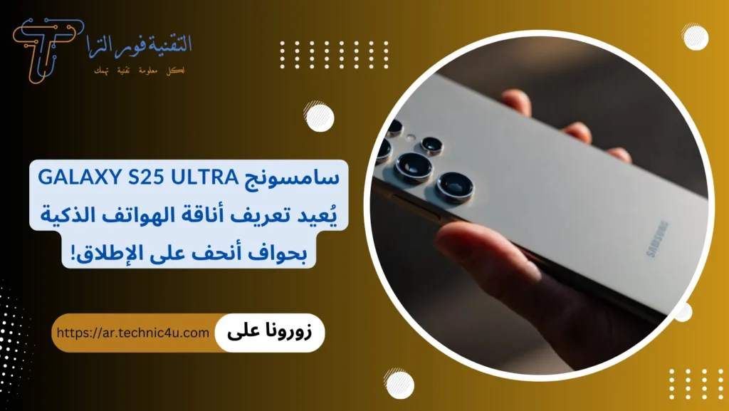 سامسونج Galaxy S25 Ultra يُعيد تعريف أناقة الهواتف الذكية بحواف أنحف على الإطلاق!