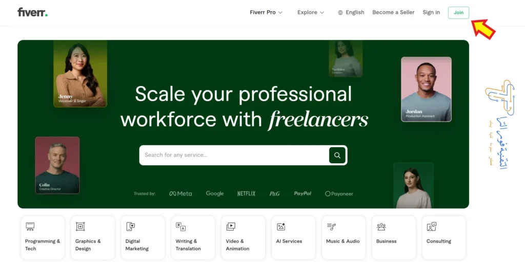 شرح موقع فايفر Fiverr: خطوات التسجيل والربح من العمل الحر 2025 كيفية التسجيل وإنشاء حساب على فايفر